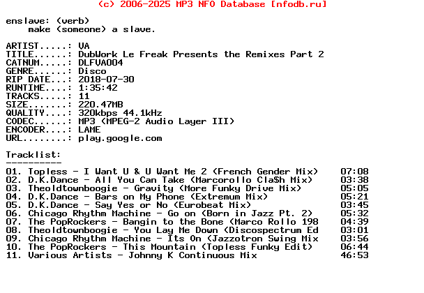 VA-Dubwork_Le_Freak_Presents_The_Remixes_Part_2-(DLFVA004)-WEB-2018