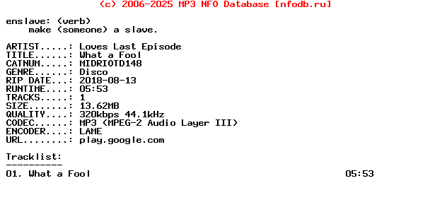 Loves_Last_Episode-What_A_Fool-(MIDRIOTD148)-WEB-2018