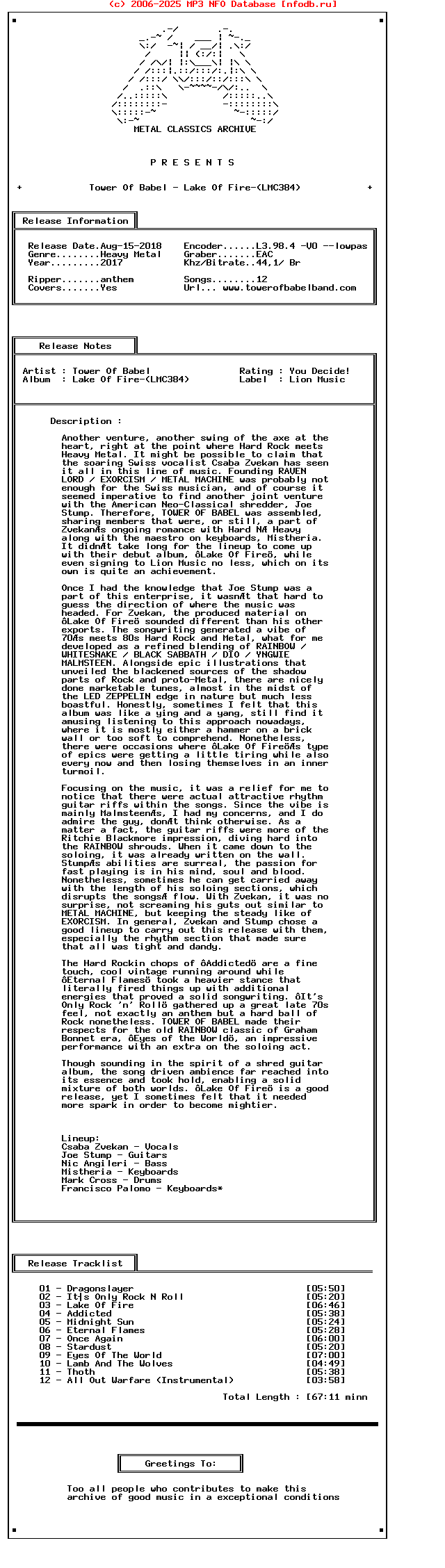 Tower_Of_Babel_-_Lake_Of_Fire-(LMC384)-2017-Mca_Int