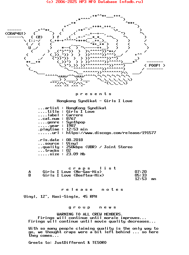 Hongkong_Syndikat-Girls_I_Love-(8767)-Vinyl-1987