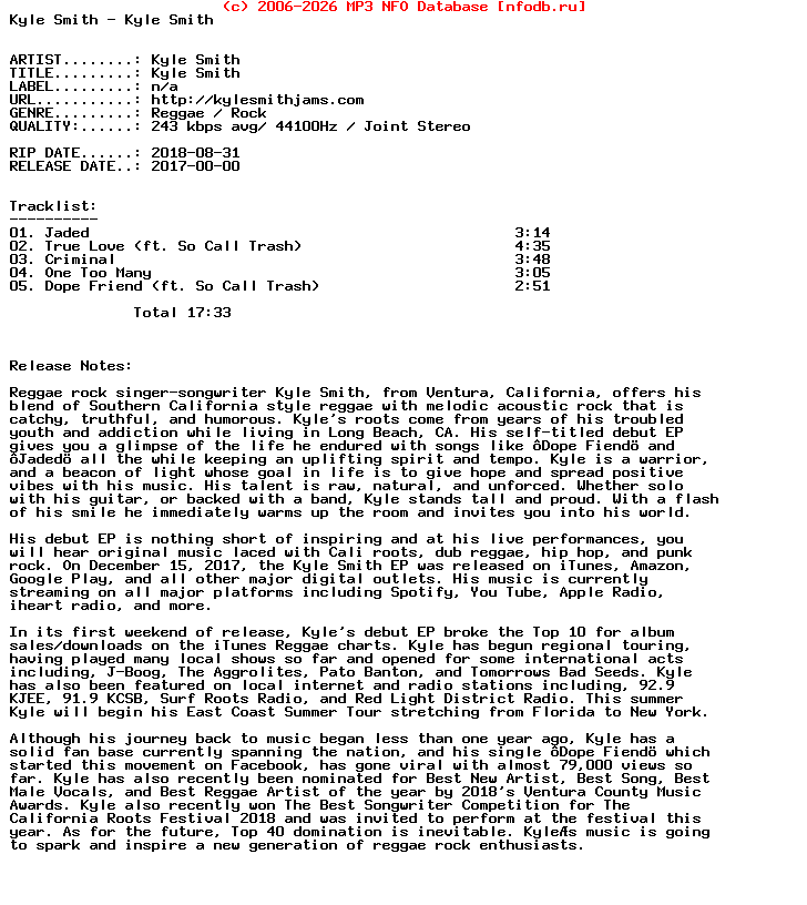 Kyle_Smith-Kyle_Smith-(EP)-2017