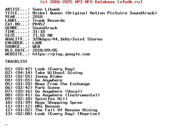 Sven_Libaek-Nickel_Queen_(ORIGINAL_MOTION_PICTUIRE_SOUNDTRACK)-(PD457)-WEB-2018