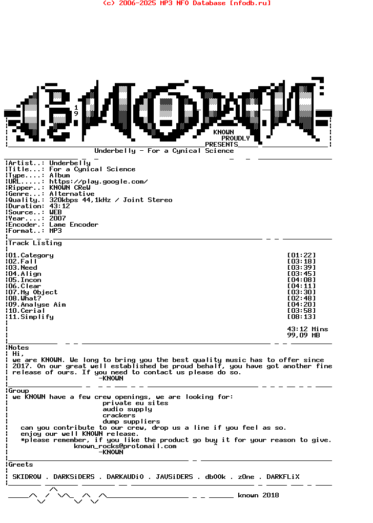 Underbelly_-_For_A_Cynical_Science-WEB-2007
