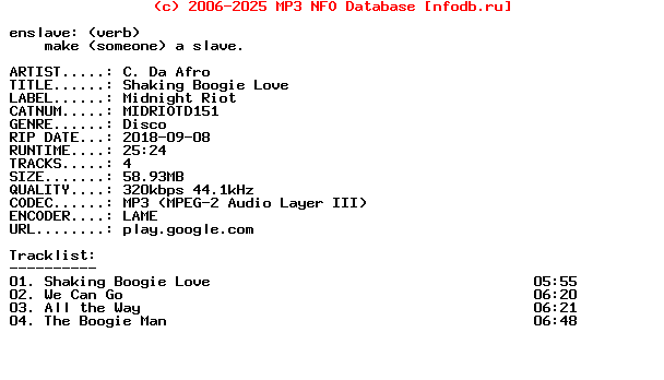 C_Da_Afro-Shaking_Boogie_Love-(MIDRIOTD151)-WEB-2018