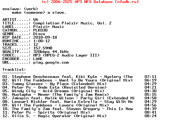 VA-Compilation_Plaizir_Muzic_Vol_2-(PLK030)-WEB-2018