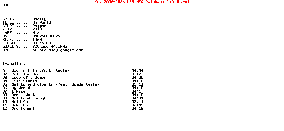 Onesty-My_World-(848760088025)-WEB-2018