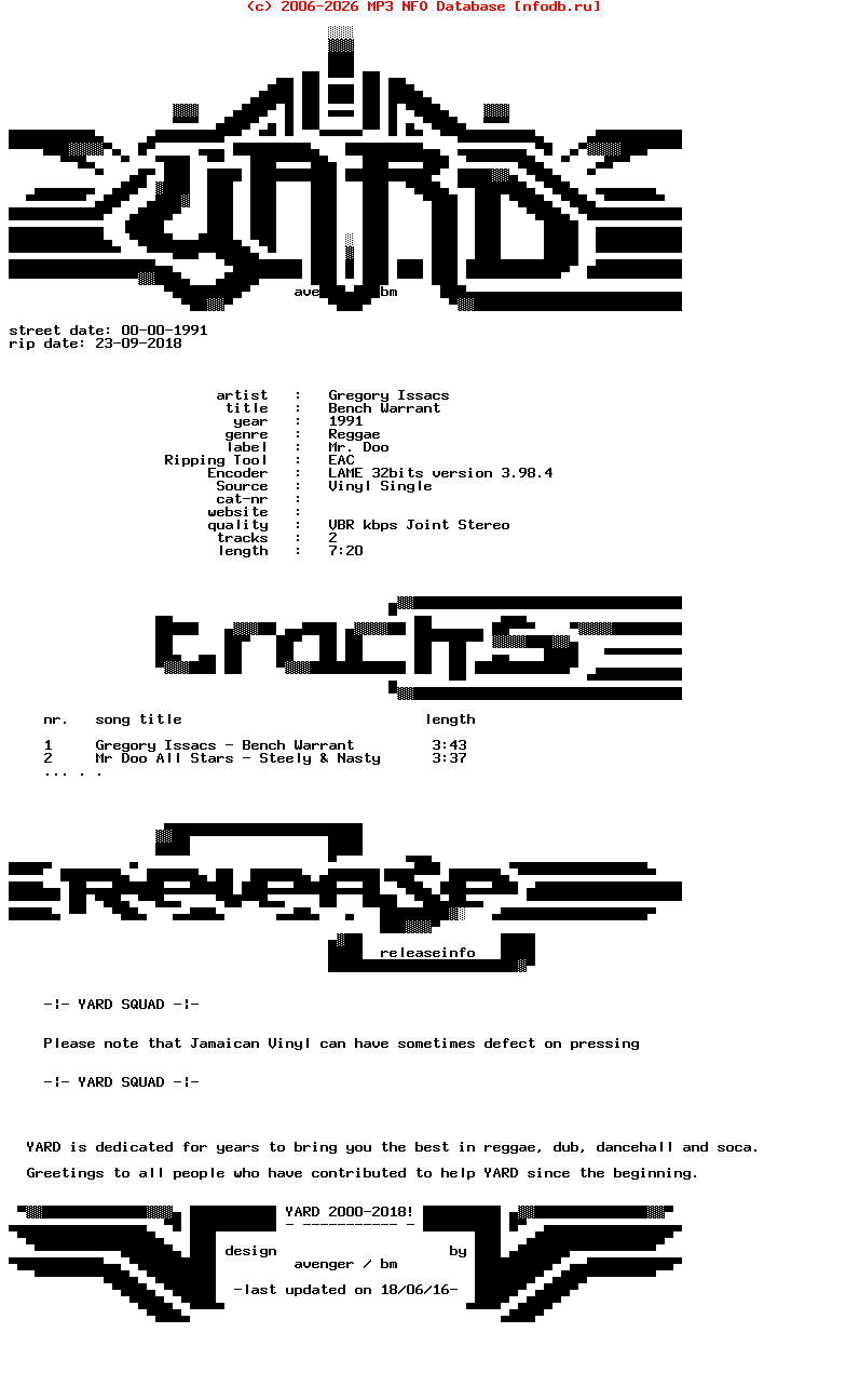 Gregory_Issacs-Bench_Warrant-VLS-1991-YARD