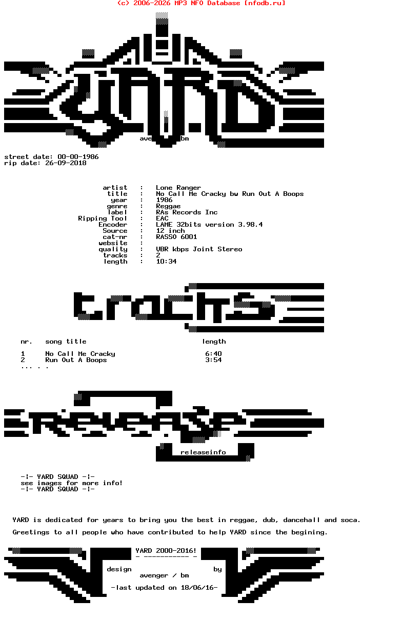 Lone_Ranger-No_Call_Me_Cracky_Bw_Run_Out_A_Boops-(RASSO_6001)-12Inch_Vinyl-1986-YARD