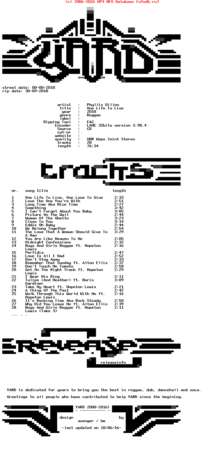 Phyllis_Dillon-One_Life_To_Live-CD-2018-YARD