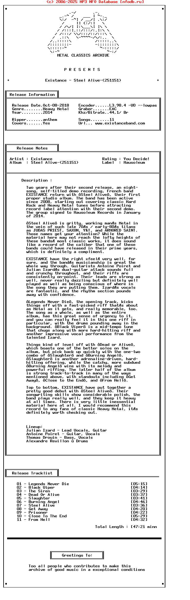 Existance_-_Steel_Alive-(251151)-2014-Mca