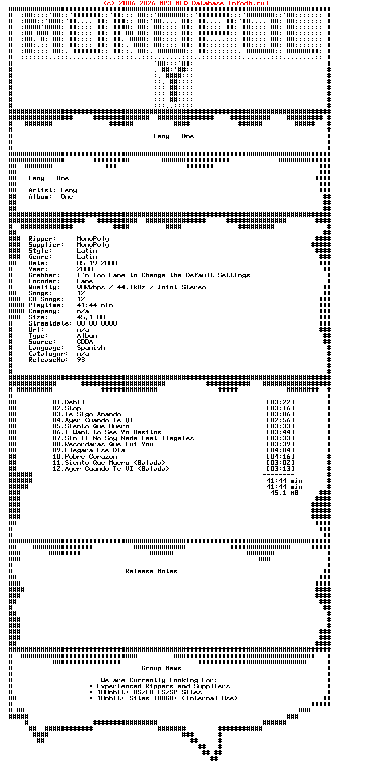 Leny-One-SP-2008-MonoPoly
