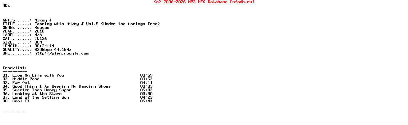 Mikey_J-Jamming_With_Mikey_J_Vol_5_(UNDER_THE_MORINGA_TREE)-(JW126)-WEB-2018