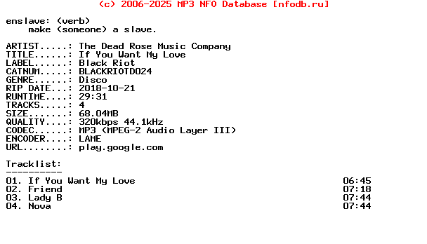 The_Dead_Rose_Music_Company-If_You_Want_My_Love-(BLACKRIOTD024)-WEB-2018