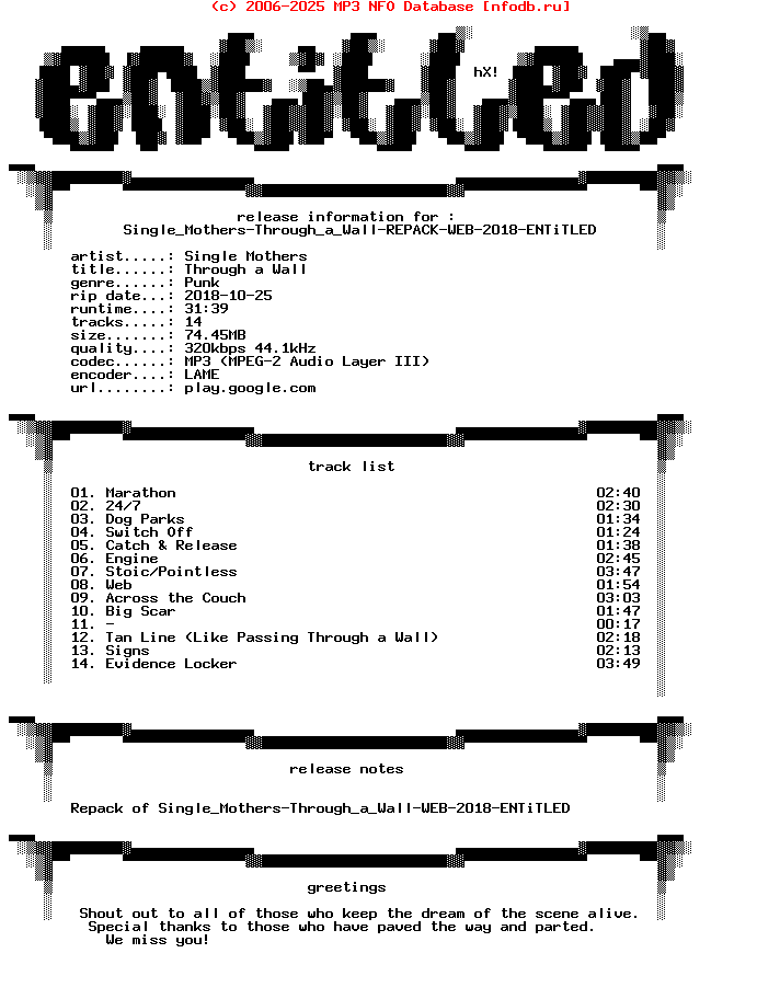 Single_Mothers-Through_A_Wall-REPACK-WEB-2018
