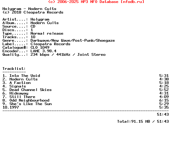 Holygram-Modern_Cults-CD-2018