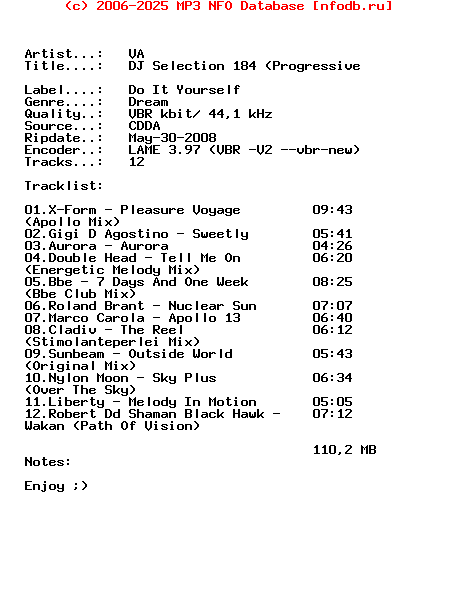 VA_-_Dj_Selection_184_(PROGRESSIVE_DREAM_CHAPTER_4)-CD-2008