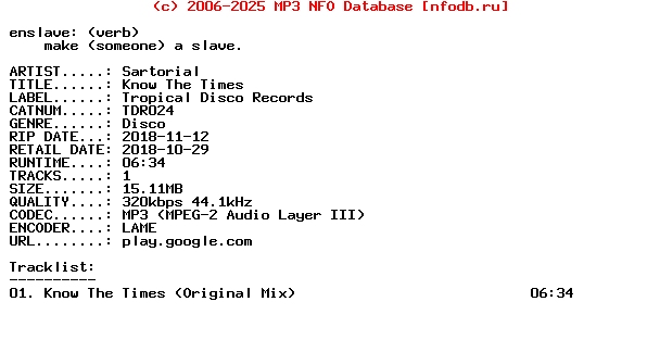 Sartorial-Know_The_Times-(TDR024)-WEB-2018