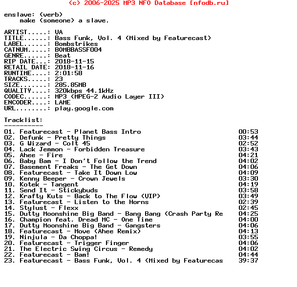 VA-Bass_Funk_Vol._4_(MIXED_BY_FEATURECAST)-(BOMBBASSF004)-WEB-2018