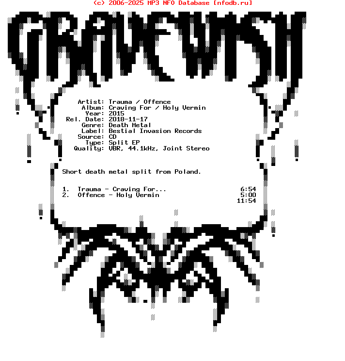 Trauma_-_Offence-Craving_For_-_Holy_Vermin-Split_Ep-2015