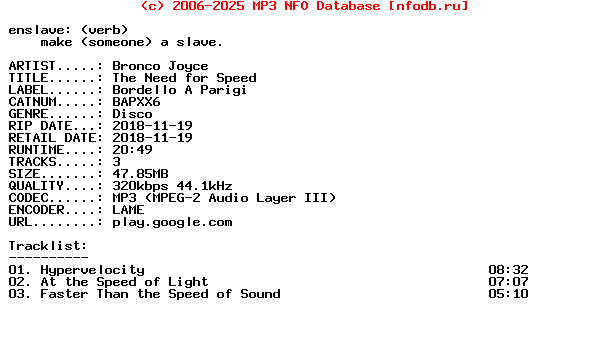 Bronco_Joyce-The_Need_For_Speed-(BAPXX6)-WEB-2018