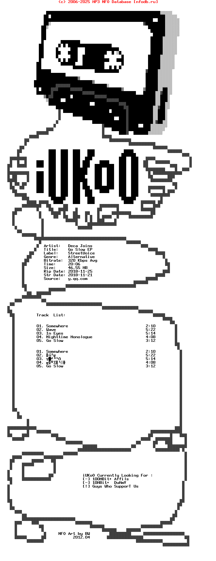 Deca_Joins-Go_Slow_Ep-WEB-Cpop-2018-Iukoo