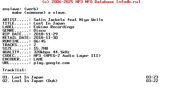 Satin_Jackets_Feat_Niya_Wells-Lost_In_Japan-WEB-2018