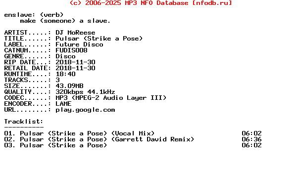 Dj_Moreese-Pulsar_(STRIKE_A_POSE)-(FUDIS008)-WEB-2018