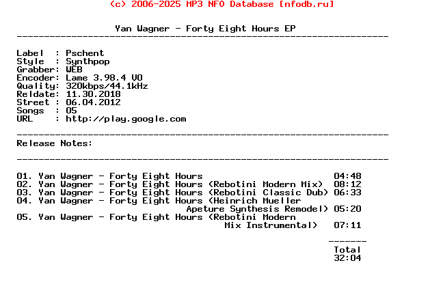 Yan_Wagner-Forty_Eight_Hours_Ep-WEB-2012-ALPMP3