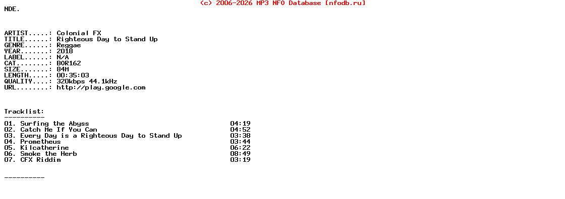 Colonial_Fx-Righteous_Day_To_Stand_Up-(BOR162)-WEB-2018