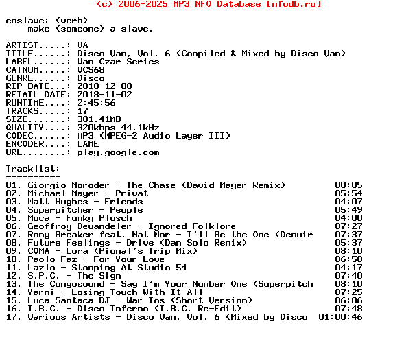 VA-Disco_Van_Vol_6_(COMPILED_AND_MIXED_BY_DISCO_VAN)-(VCS68)-WEB-2018