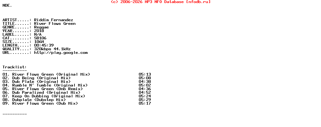 Riddim_Fernandez-River_Flows_Green-(SB106)-WEB-2018