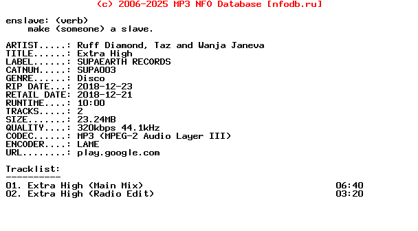 Ruff_Diamond_Taz_And_Wanja_Janeva-Extra_High-(SUPA003)-WEB-2018