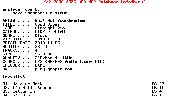 Shit_Hot_Soundsystem-Good_Vibes-(MIDRIOTD0160)-WEB-2018