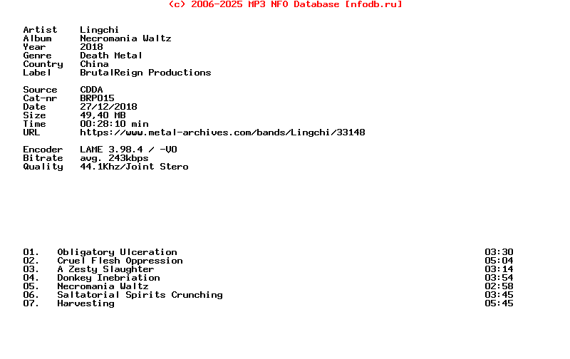 Lingchi-Necromania_Waltz-CD-2018