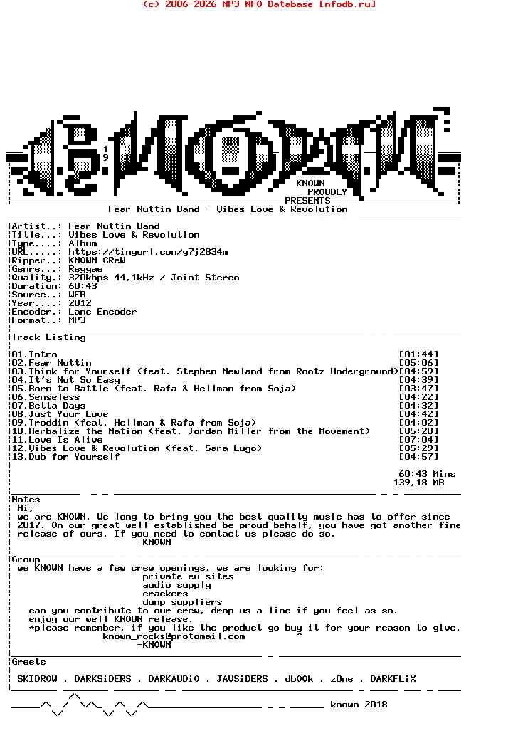 Fear_Nuttin_Band_-_Vibes_Love_And_Revolution-WEB-2012