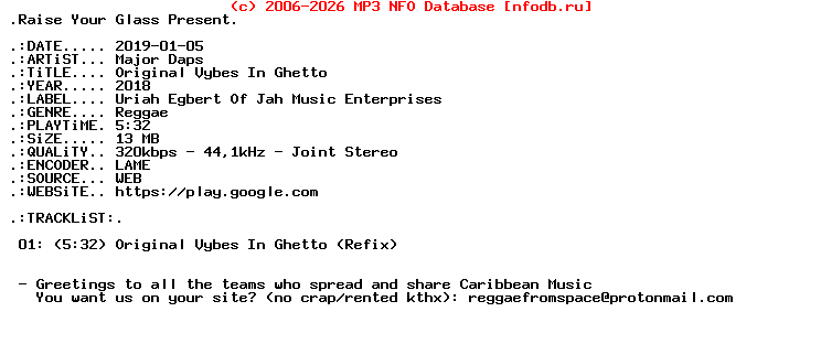 Major_Daps-Original_Vybes_In_Ghetto-Single-WEB-2018