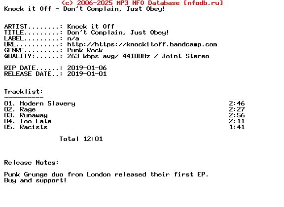 Knock_It_Off-Dont_Complain_Just_Obey-(EP)-2019