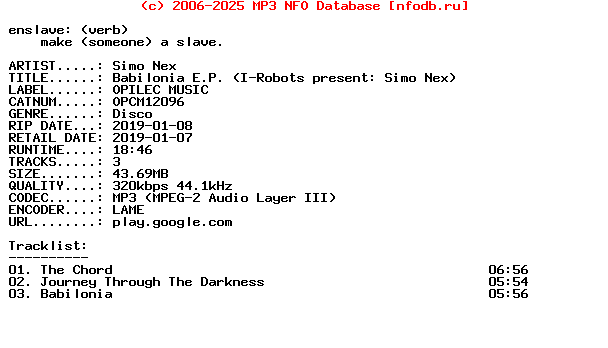 Simo_Nex-Babilonia_Ep_(I-ROBOTS_PRESENT_SIMO_NEX)-(OPCM12096)-WEB-2019