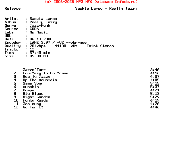 Saskia_Laroo-Really_Jazzy-(MYMUSIC195)-CD-2008