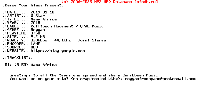 G_Star-Mama_Africa-Single-WEB-2018