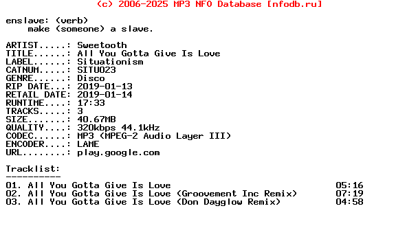 Sweetooth-All_You_Gotta_Give_Is_Love-(SITU023)-WEB-2019