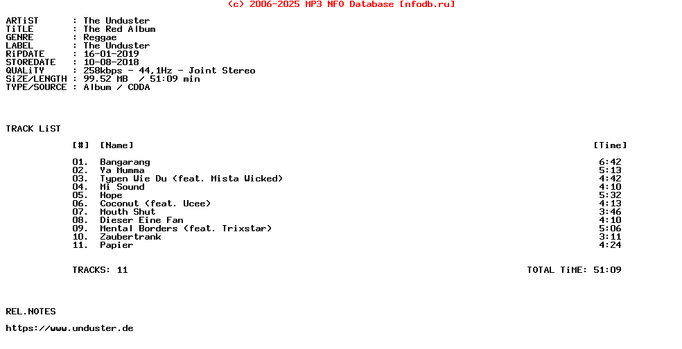 The_Unduster-The_Red_Album-2018