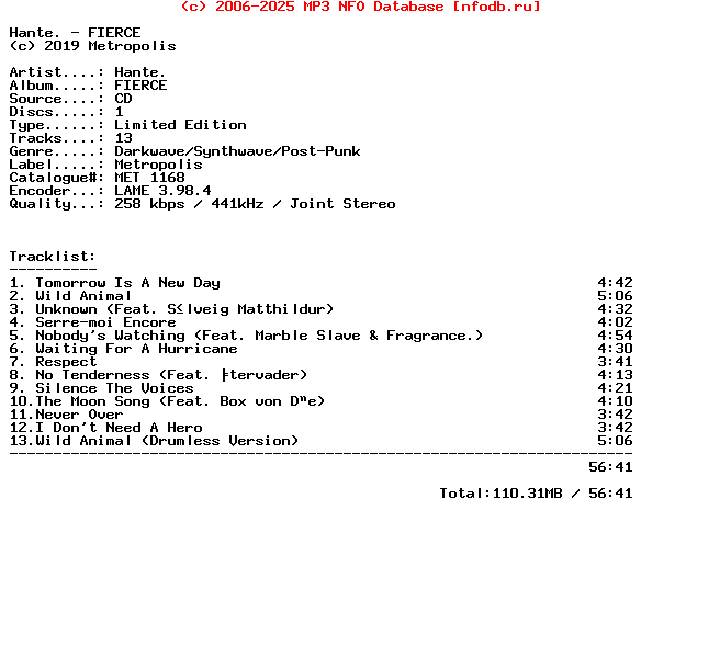 Hante.-Fierce-Limited_Edition-CD-2019