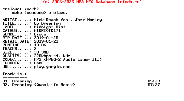 Nick_Reach_Feat._Jazz_Morley-Up_Dreaming-(MIDRIOTD171)-WEB-2019