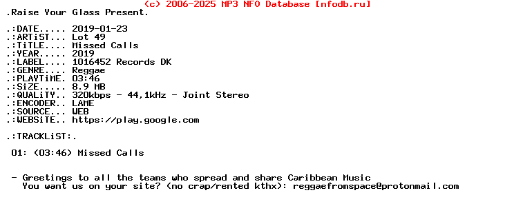 Lot_49-Missed_Calls-Single-WEB-2019