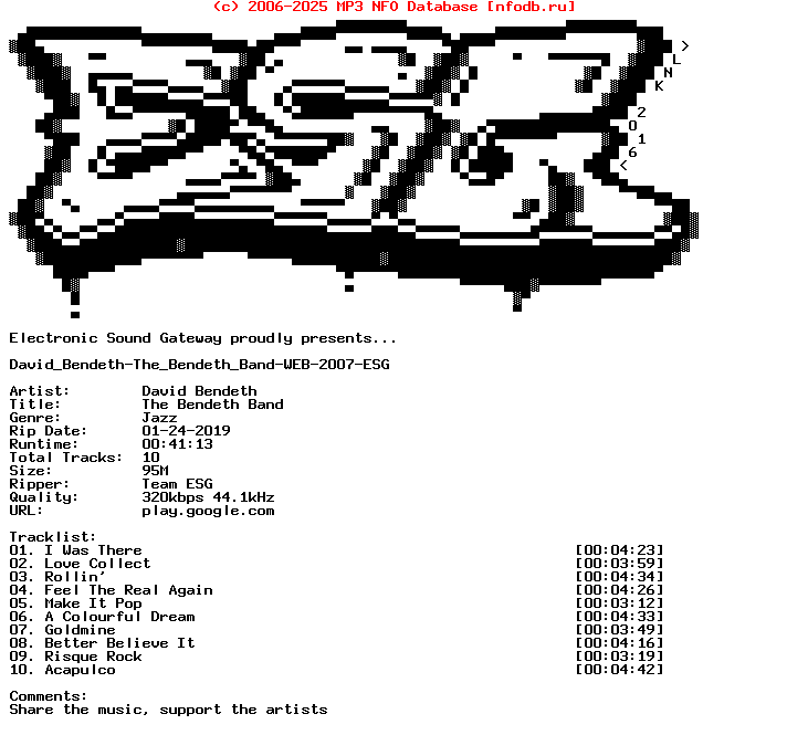 David_Bendeth-The_Bendeth_Band-WEB-2007