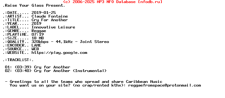 Claude_Fontaine-Cry_For_Another-WEB-2019