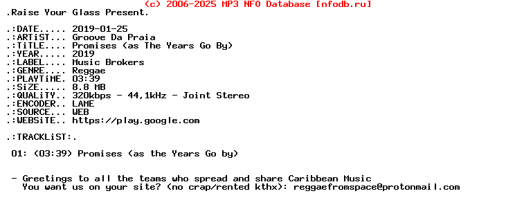 Groove_Da_Praia-Promises_(AS_THE_YEARS_GO_BY)-Single-WEB-2019
