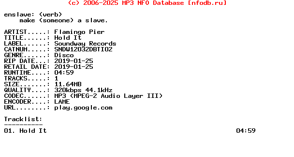 Flamingo_Pier-Hold_It-(SNDW12032DBTI02)-WEB-2019