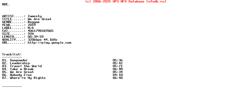 Jamesty-We_Are_Great-(4061798187065)-WEB-2019